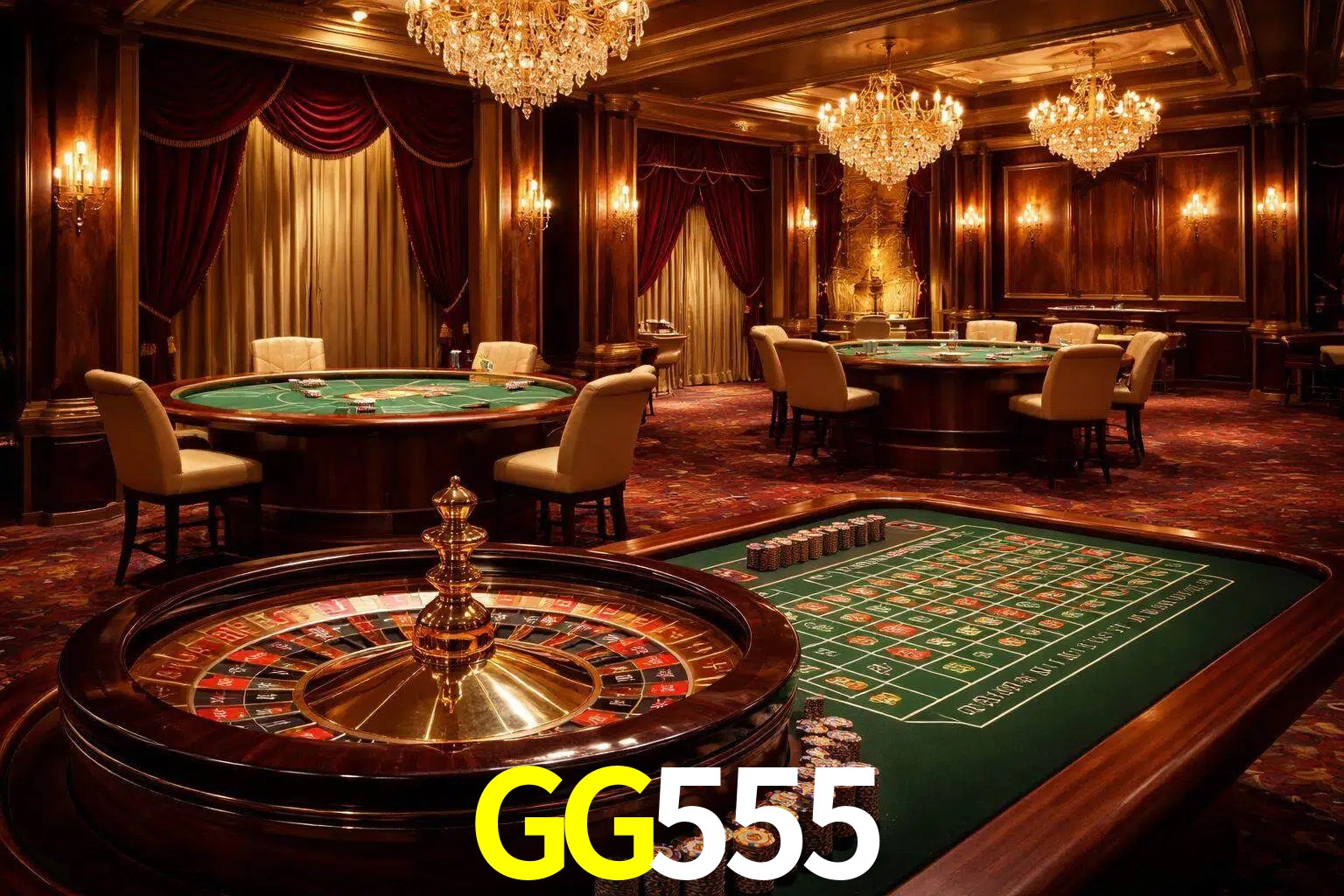 Una escena premium de mesa de casino en vivo con cartas, elementos de ruleta y un ambiente pulido de estudio de transmisión.